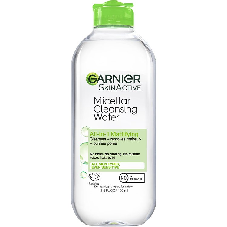 Front view of Green Cap Cleansing Water All-in-1 Mattifying, Oily and Sensitive Skin